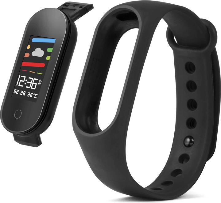 Produktbild Technaxx TX-HR6 2,44 cm (0.96" ) Activity Tracker Armband Schwarz IP67 (18.90 mm)