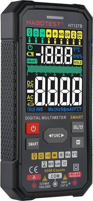 Actual product image Habotest HT127B Digital Universal Multimeter (CAT III 600V)
