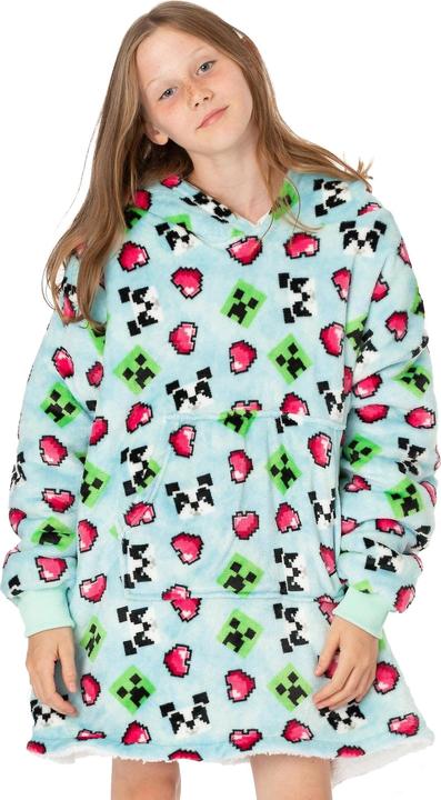 Actual product image Minecraft Girls Panda Hoodie Blanket (One size)