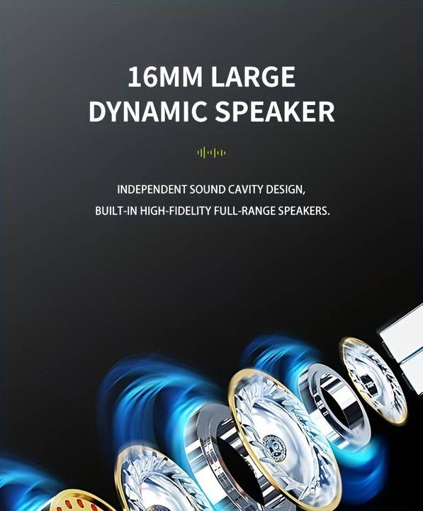 Immagine prodotto PhoneLook Ecouteur 1pcs sans fil à conduction osseuse Oreillette suspendue pour sport + course à pied + pilote (30 h)