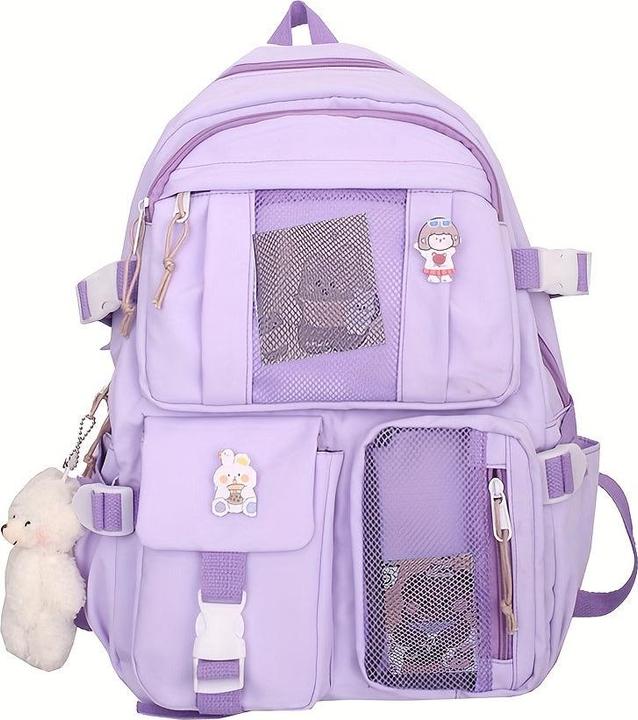 Immagine prodotto Only-Bags.Store Zaino da viaggio multitasche impermeabile Borsa scuola college Borsa trasparente