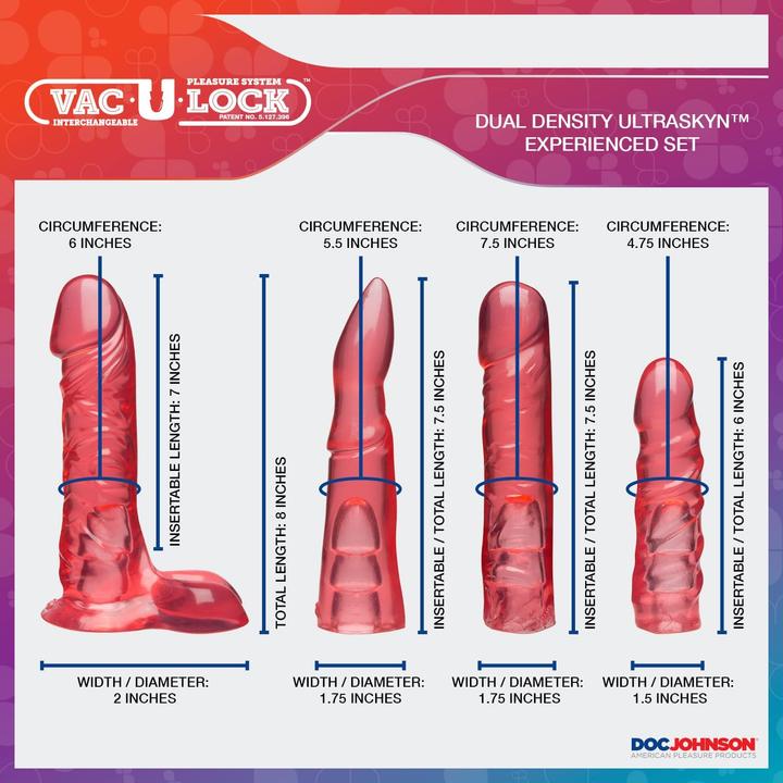 Produktbild Doc Johnson Vac-U-Lock - Crystal Jellies Set