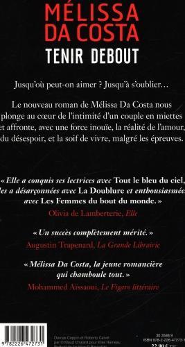 Immagine prodotto Albin Michel Tenir debout (Francese, Mélissa Da Costa, 2024)