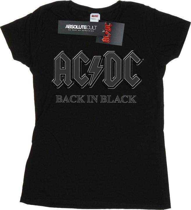 AC/DC Back In Black Boyfriend Fit TShirt