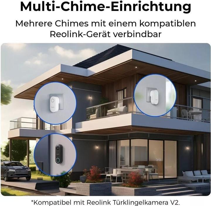 Actual product image Reolink zusätzliche Klingel, Gong - Chime, weiss passend zu Doorbell