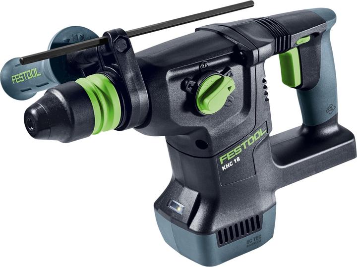 Image du produit Festool KHC 18 EB-Basic Marteau combiné sans fil 18 V 2,6 J SDS-Plus Brushless + 1x batterie 8,0 Ah + (Fonctionnement sur batterie, 18 V)
