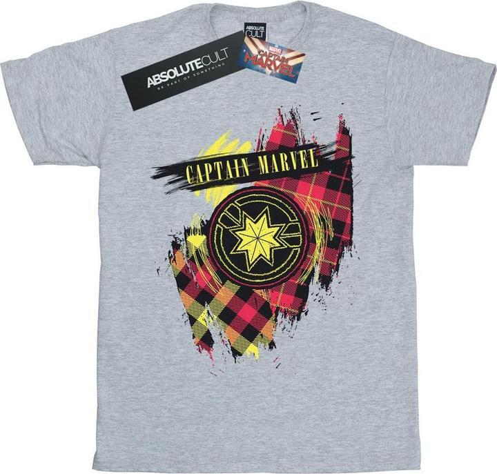 Actual product image Mens Captain Tartan Patch T-Shirt (XXL)