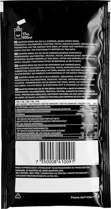 Immagine prodotto Maurten Drink Mix 320 (Neutro, 14 pz., 1150 g)