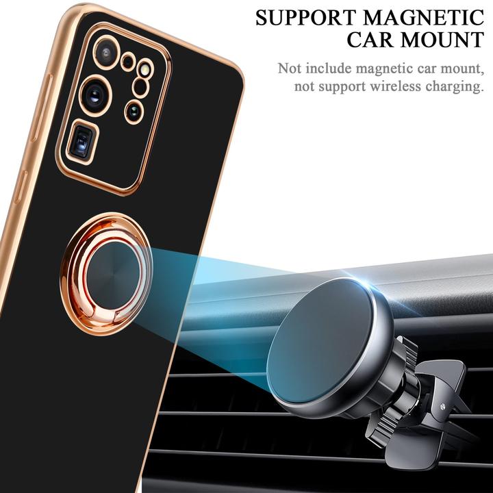 Immagine prodotto Cadorabo Custodia per Samsung Galaxy S20 ULTRA in TPU con protezione per la fotocamera e anello Stile LM089 (Samsung Galaxy S20 Ultra)