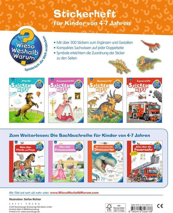 Produktbild Ravensburger Dinosaurier (Deutsch, Stefan Richter, 2017)