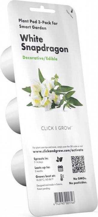 Image du produit Click and Grow Semences de gueules-de-loup blanches pack de 3