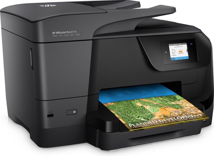 Productafbeelding HP Officejet Pro 8718 All-in-One - Multifunctionele printer - Kleur - Inkjet - L (Direct thermisch, Kleur)
