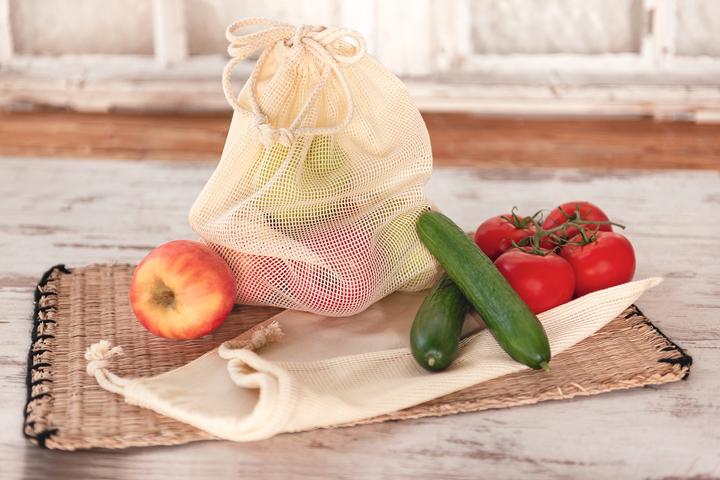 Image du produit Knorr Prandell Sac en coton pour fruits et légumes, blanc naturel, pour peinture sur tissu, 100 % coton