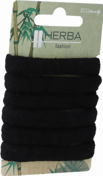 Produktbild Herba Ecofriendly Haarbinder, braun, Ø 5 cm, 6 Stk