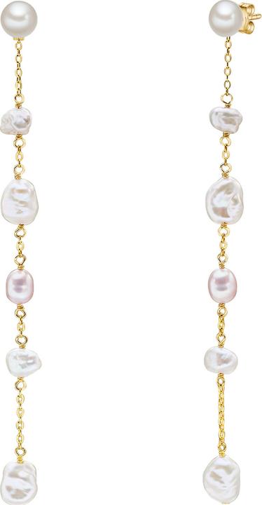 Actual product image Valero Pearls Ladies Sterling Silver Freshwater Cultured Pearls Yellow Gold - 24439 (Sterling Silver)