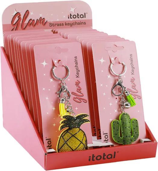 Produktbild Roost Schlüsselanhänger Strass XL1437 6 Motive (assortiert)
