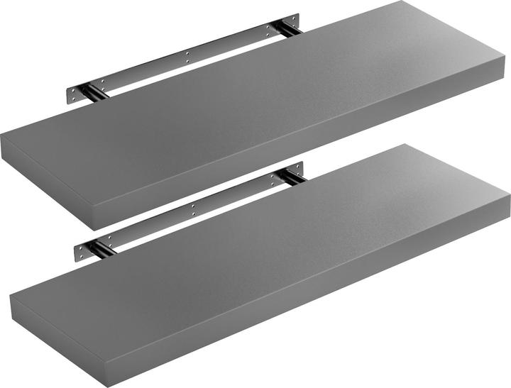 Set of 2 matt grey