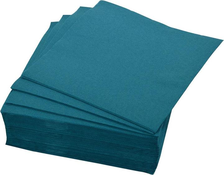 Produktbild Casativo 40er-Set Papier Servietten einfarbig, 2-lagig, smaragdgrün, 38 x 38 cm (40 x, 38 x 38 cm)