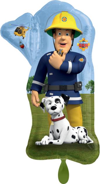 Produktbild Amscan Folienballon Fireman Sam der Feuerwehrmann - leer (1 x)