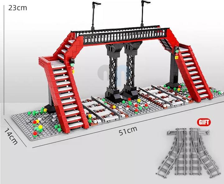 Produktbild Mould King World Railway Railroad Crossing