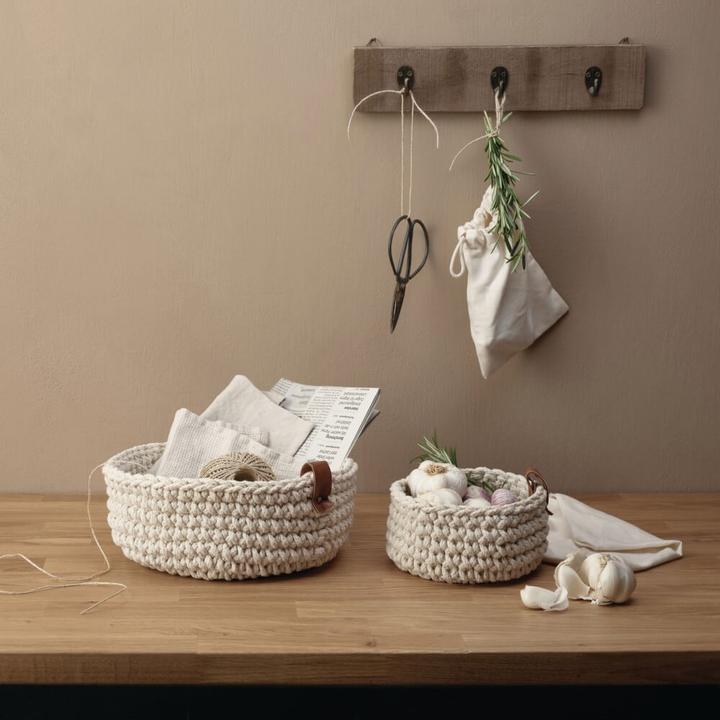 Actual product image ASA Selection ASA crochet basket S ecru 17 cm