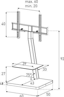 Actual product image Sonorous Pl2710 (Universal, 50", 25 kg)