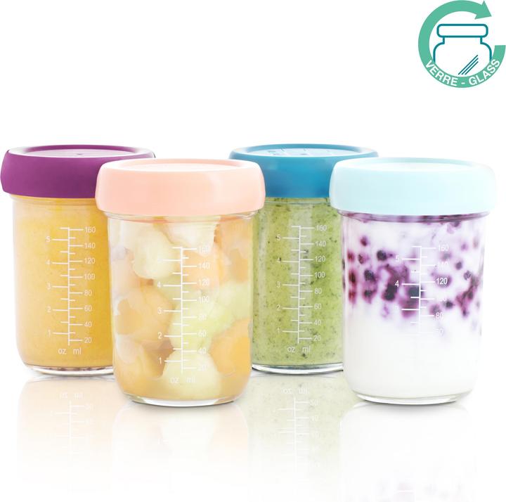 Actual product image Babymoov Glass Babybols Set of 4