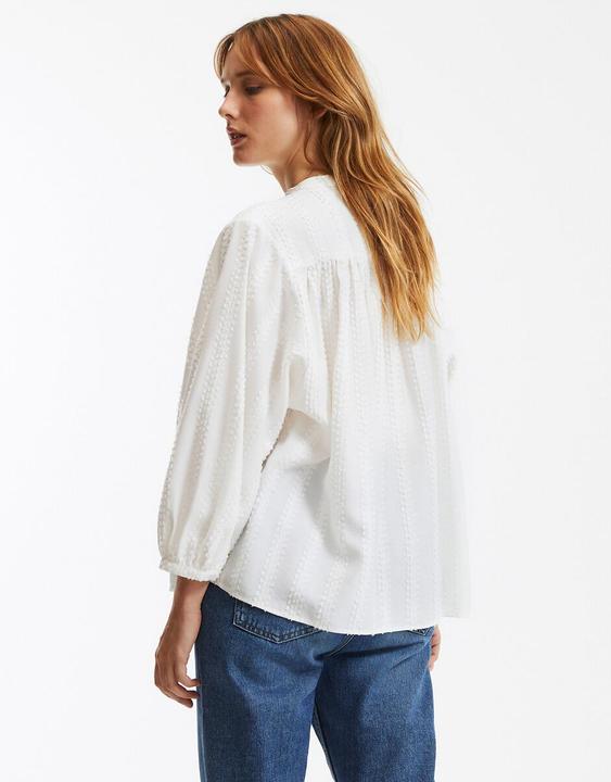 Produktbild La Redoute Collections Bluse mit Stehkragen und Ballonärmeln Signature SUSAN (XL)