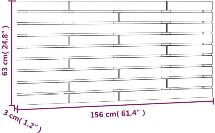 Actual product image VidaXL Bako (156 x 3 x 63 cm)