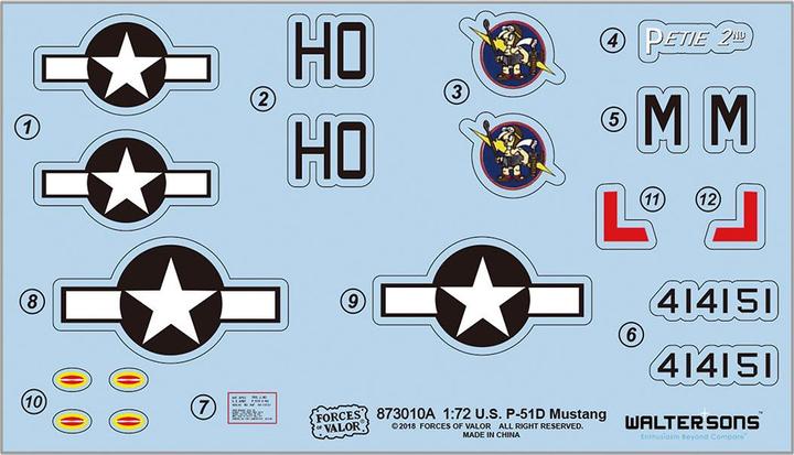 Actual product image Carson U.S. P-51D Mustang