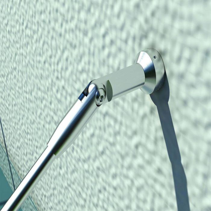 Image du produit Swisshandel24 Auvent en verre trempé, inox verre clair (150x90 cm) (M)