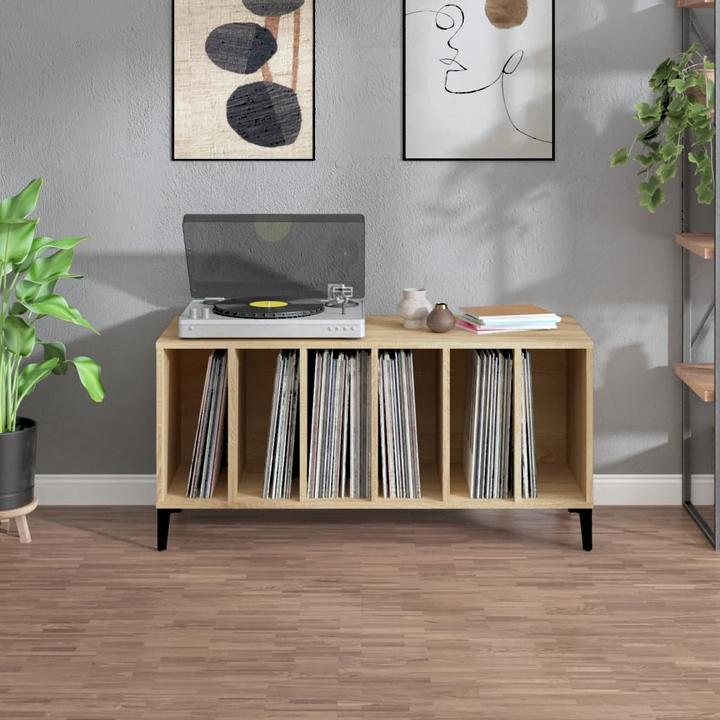 Immagine prodotto VidaXL Plattenschrank Sonoma-Eiche 100x38x48 cm Holzwerkstoff