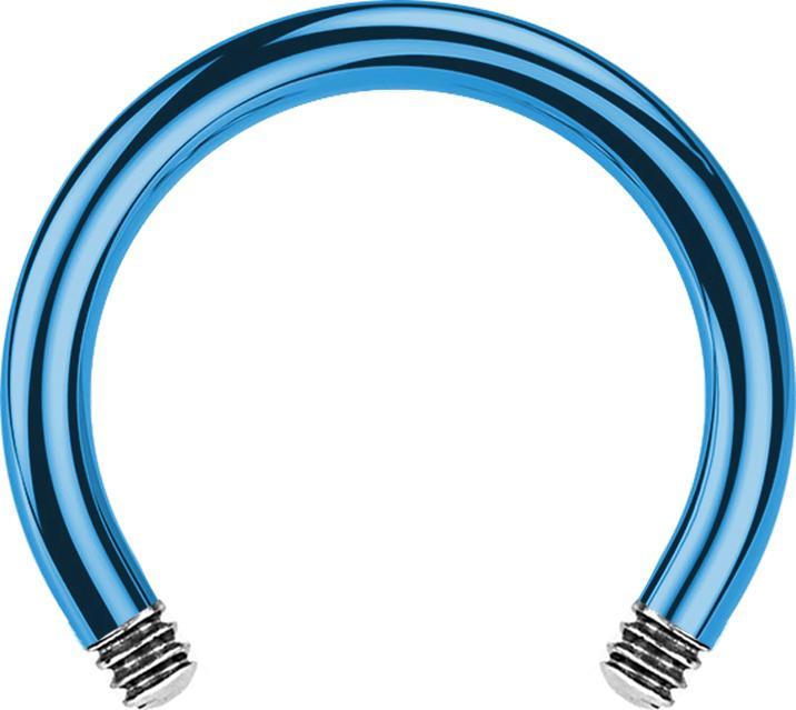 Immagine prodotto Star Piercing Asta micro circolare per bilancieri blu chiaro (senza ottone, Titanio G23)