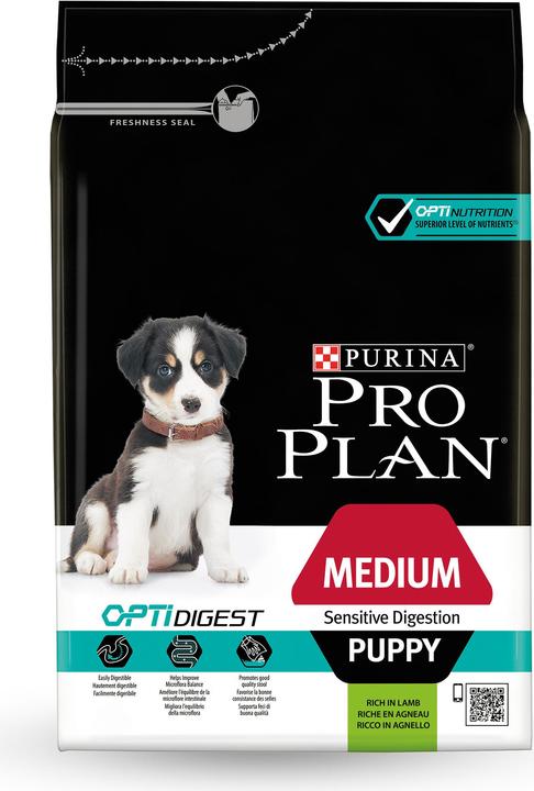 Produktbild Pro Plan Dog Medium Puppy OPTI DIGEST Lamm (Junior, 1 Stk., 12000 g)