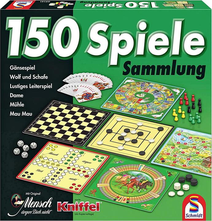 Image du produit Schmidt Spiele Schmidt Collection de jeux avec 150 jeux M.ä.d.n. et Kniffel (Allemand)
