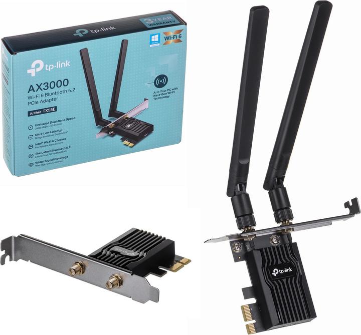 Actual product image TP-Link Archer TX55E (PCI-E x1, PCI-E x16)