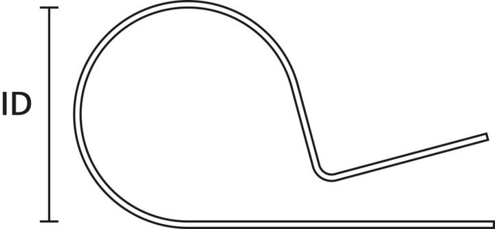 Actual product image HellermannTyton Fastening clip (Cable hole)