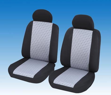 Produktbild Cartrend Sitzbezug-Set Frontsitze sw/gr 6tlg
