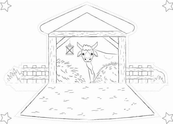 Actual product image Ursus Christmas cot template blank