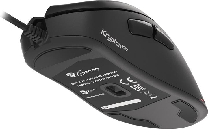 Actual product image Genesis Krypton 200 Mouse Right USB Type-A Optical 6400 DPI (Cable)