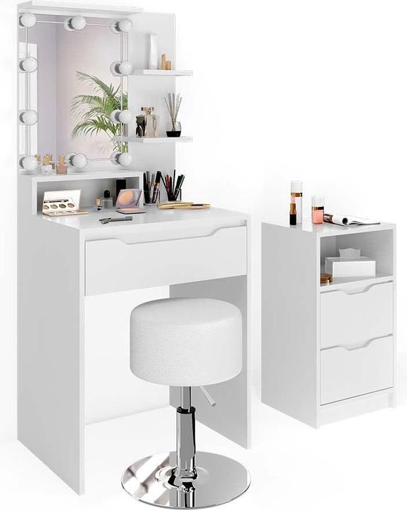 Produktbild Vicco Ruben mit Hocker und Beleuchtung (60 x 48 x 143 cm)