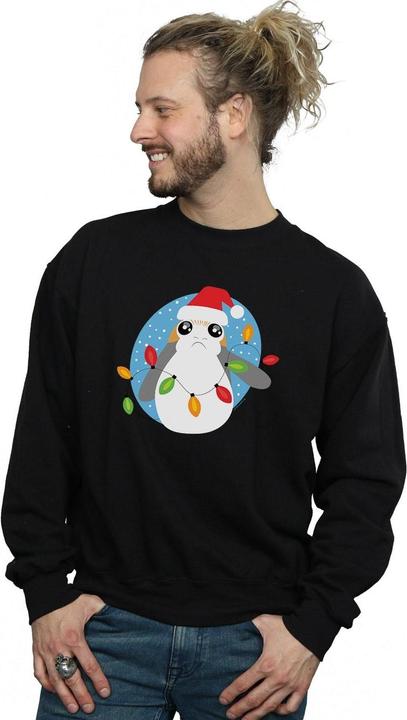 Immagine prodotto Star Wars The Last Jedi Porg Christmas Lights Felpa Uomo (XL)