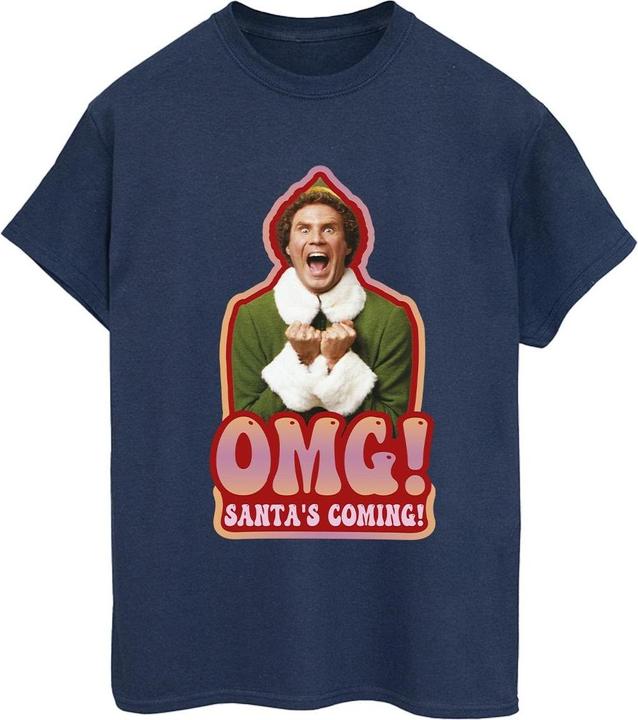 Immagine prodotto Elf Santa's Coming Maglietta Ampia Donna (L)