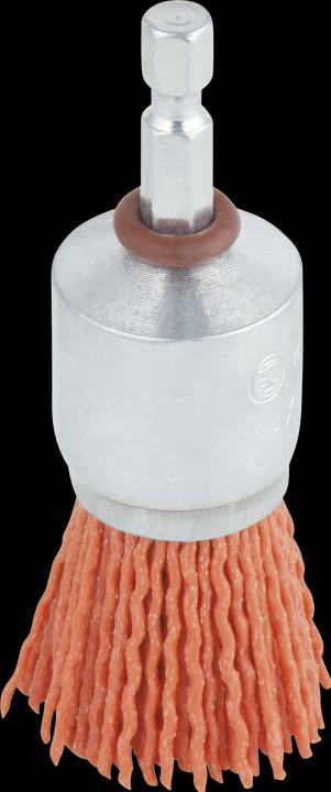 Actual product image wolfcraft wolfcraft 1 nylon wire brush bit aggr. S=6-kt ø25mm (80)