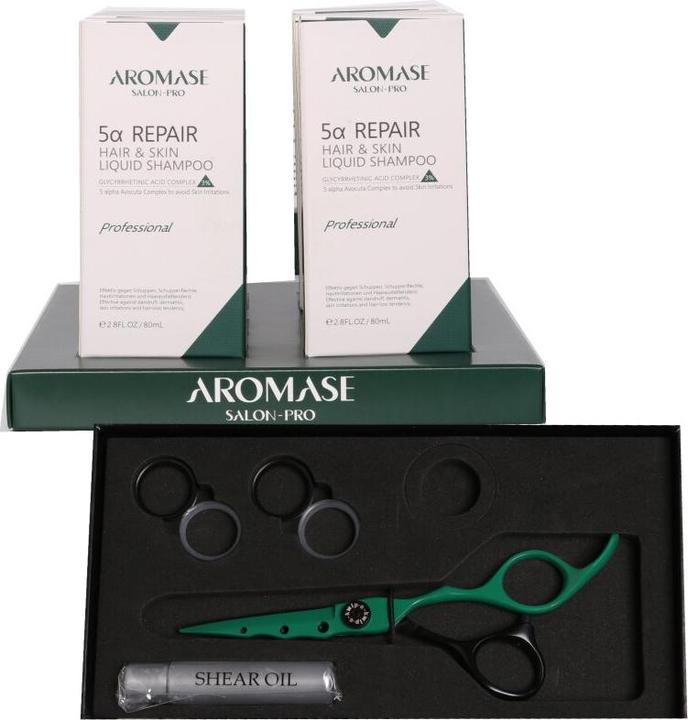 Immagine prodotto Aromase Set edizione limitata HS + 6x80ml Shampoo (480 ml, Shampoo liquido)