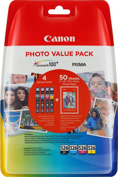 Canon CLI-526 Multipack (M, C, Y, CF)