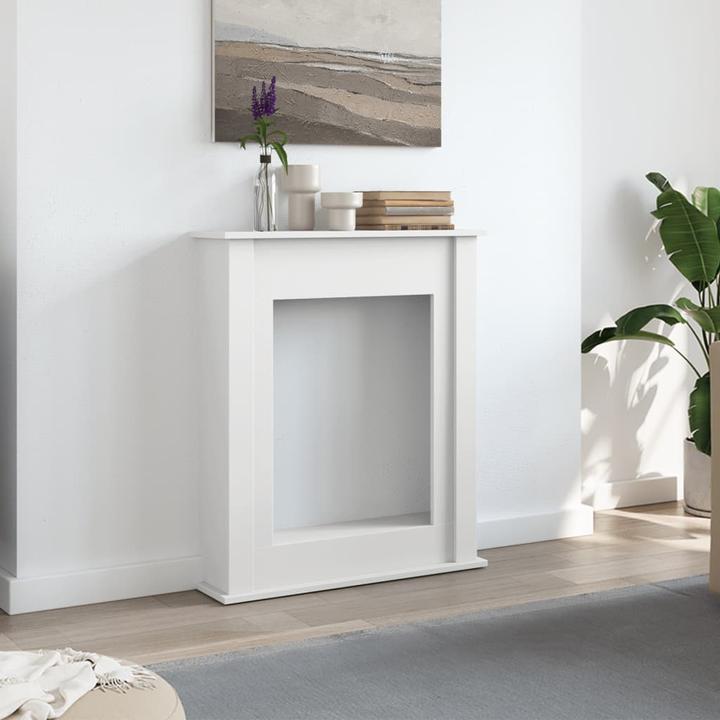 Immagine prodotto VidaXL Cornice per caminetto Consolle per caminetto Caminetto decorativo Caminetto a legna Bianco