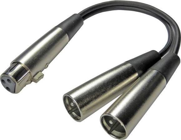 Produktbild keepdrum YC029 Y-Adapterkabel XLR-Splitter 2x Male - 1x Female (0.28 m)