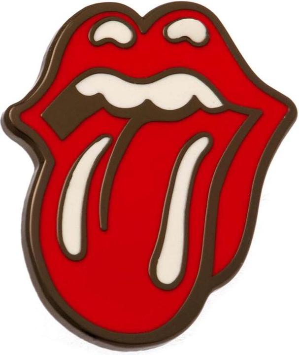 Produktbild The Rolling Stones Logo Abzeichen Gummi Emaille