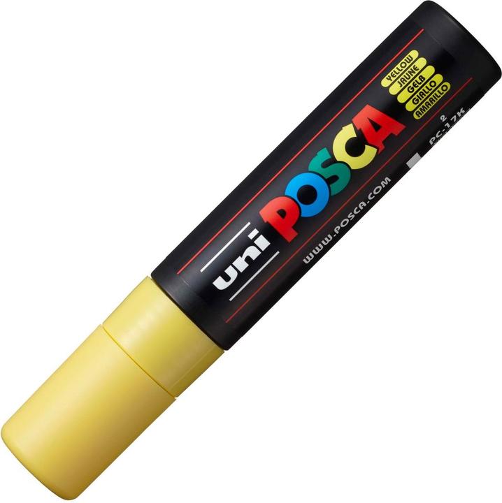 Immagine prodotto Posca Marchio PC-17K a punta rettangolare (Giallo, 15 mm, 1 x)